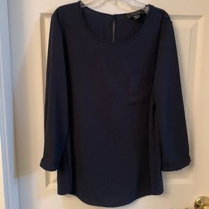 3/4 sleeve blouse with pocket in front